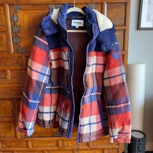 NWOT: Men’s XL Plaid Wrangler Coat